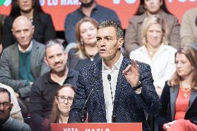 PSOE Campaign Closing Event In Villanueva de la Serena - Spain