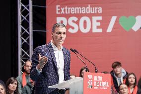 PSOE Campaign Closing Event In Villanueva de la Serena - Spain
