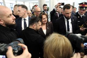 President of Ukraine Volodymyr Zelensky in the Sejm - Poland