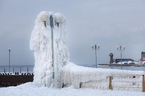 Icicles Hang Over Scenic Views - Vladivostok