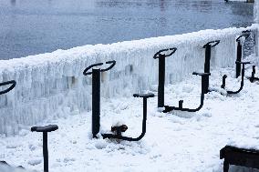 Icicles Hang Over Scenic Views - Vladivostok