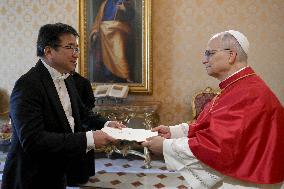 Pope Leo XIV Receives The Ambassador of Japan - Vatican