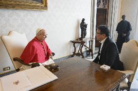 Pope Leo XIV Receives The Ambassador of Japan - Vatican