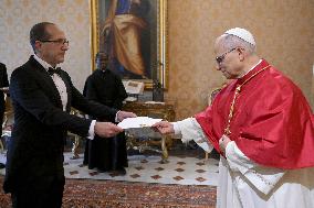 Pope Leo XIV Receives The Ambassador of Cuba - Vatican