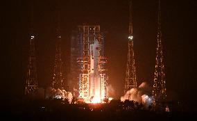 Test Satellite Launch From Wenchang - China