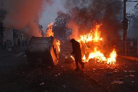 Clashes During The Protest Against The Askatasuna Eviction - Turin