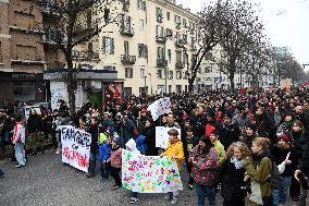 Clashes During The Protest Against The Askatasuna Eviction - Turin