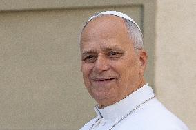 Pope Leo XIV during the last Jubilee audience in St. Peter's Square - Vatican
