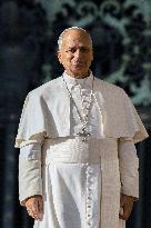 Pope Leo XIV during the last Jubilee audience in St. Peter's Square - Vatican