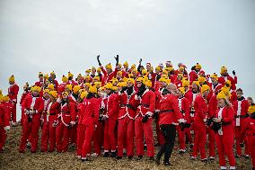 Winter Surf Event At Scheveningen Beach - Netherlands