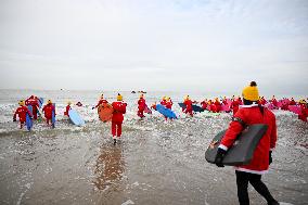 Winter Surf Event At Scheveningen Beach - Netherlands