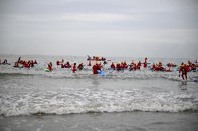 Winter Surf Event At Scheveningen Beach - Netherlands