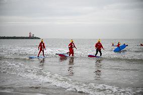 Winter Surf Event At Scheveningen Beach - Netherlands