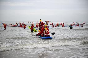 Winter Surf Event At Scheveningen Beach - Netherlands