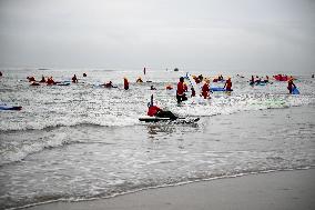 Winter Surf Event At Scheveningen Beach - Netherlands