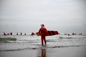 Winter Surf Event At Scheveningen Beach - Netherlands
