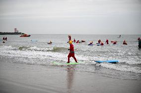 Winter Surf Event At Scheveningen Beach - Netherlands