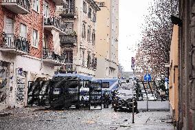 Police Presence in Vanchiglia - Turin