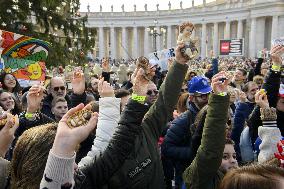Pope Leo XIV Leads the Angelus Prayer - Vatican