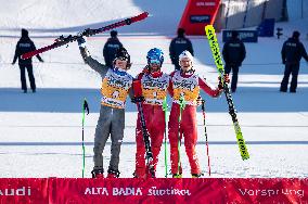 2026 Audi FIS Ski World Cup - Men's Giant Slalom - Podium
