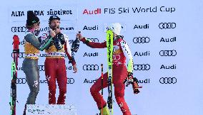 2026 Audi FIS Ski World Cup - Men's Giant Slalom - Podium