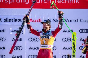 2026 Audi FIS Ski World Cup - Men's Giant Slalom - Podium