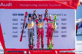 2026 Audi FIS Ski World Cup - Men's Giant Slalom - Podium