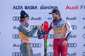 2026 Audi FIS Ski World Cup - Men's Giant Slalom - Podium