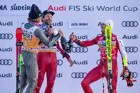2026 Audi FIS Ski World Cup - Men's Giant Slalom - Podium