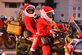 Biker Papanoelada in Barcelona - Spain