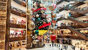 Giant Floating Christmas Tree