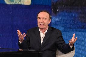 Roberto Benigni at What's the Weather Like? TV Show - Milan