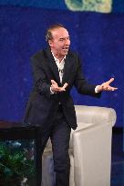Roberto Benigni at What's the Weather Like? TV Show - Milan