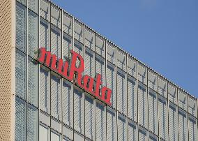 Murata Manufacturing Company signboard and logo