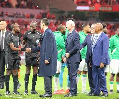 The Crown Prince of Morocco at CAN 2025 - Morocco v Comoros