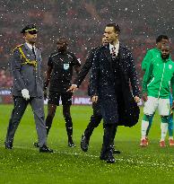 The Crown Prince of Morocco at CAN 2025 - Morocco v Comoros