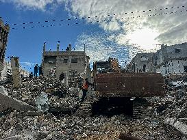 Search Continues for Bodies Under Rubble - Gaza