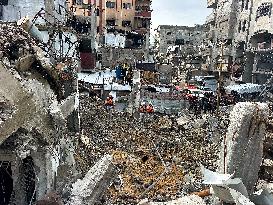 Search Continues for Bodies Under Rubble - Gaza