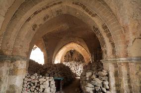 Gaza Omari Mosque and Pasha Palace After Israeli Airstrikes - Gaza