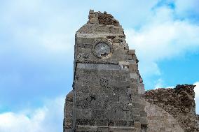 Gaza Omari Mosque and Pasha Palace After Israeli Airstrikes - Gaza
