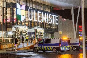 Explosion in the Ãlemiste shopping center