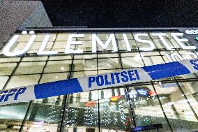 Explosion in the Ãlemiste shopping center