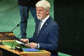 President Petr Pavel of the Czech Republic Addresses the United Nations General Assembly