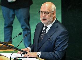 President Alar Karis of Estonia Addresses the United Nations General Assembly