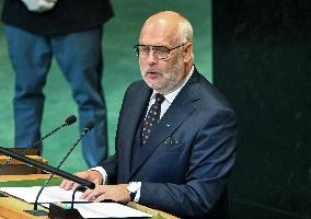 President Alar Karis of Estonia Addresses the United Nations General Assembly
