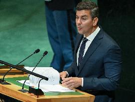 President Santiago Peña Palacios of Kenya Addresses the United Nations General Assembly