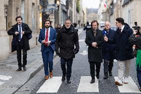 PS members meet with Prime Minister - Paris