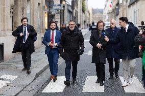 PS members meet with Prime Minister - Paris