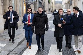 PS members meet with Prime Minister - Paris