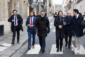 PS members meet with Prime Minister - Paris